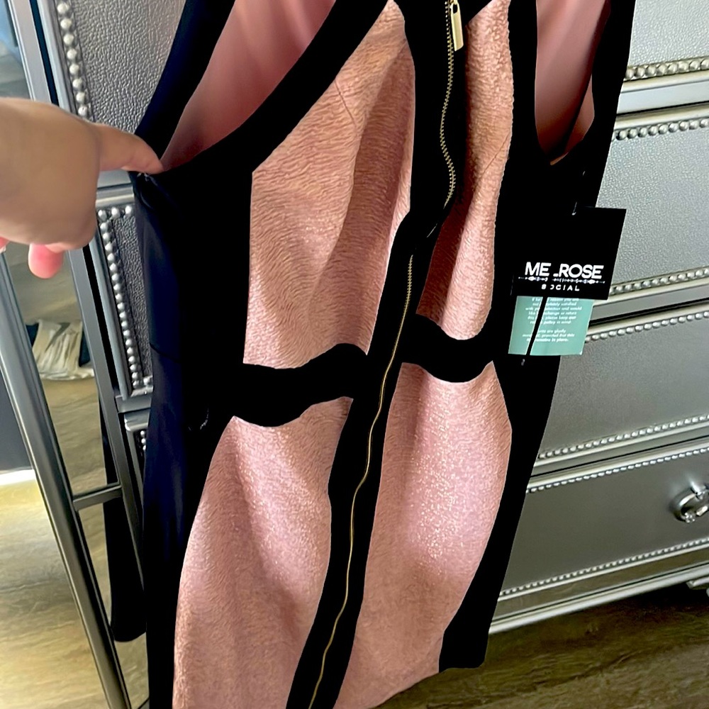 Rose Gold with Gold reflects, zipper